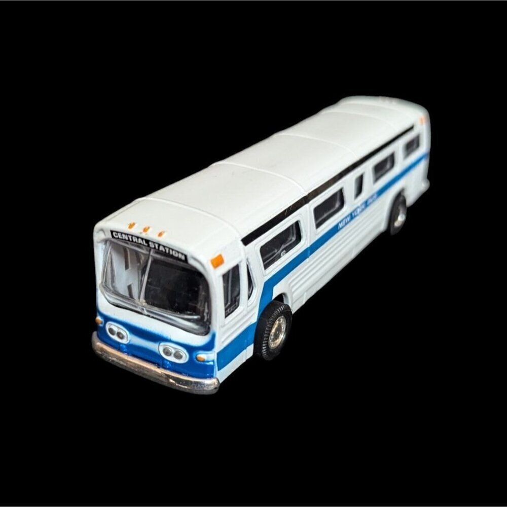 Vintage Diecast "Central Station" Bus Model Toy New York bus  Roll back‎  6"